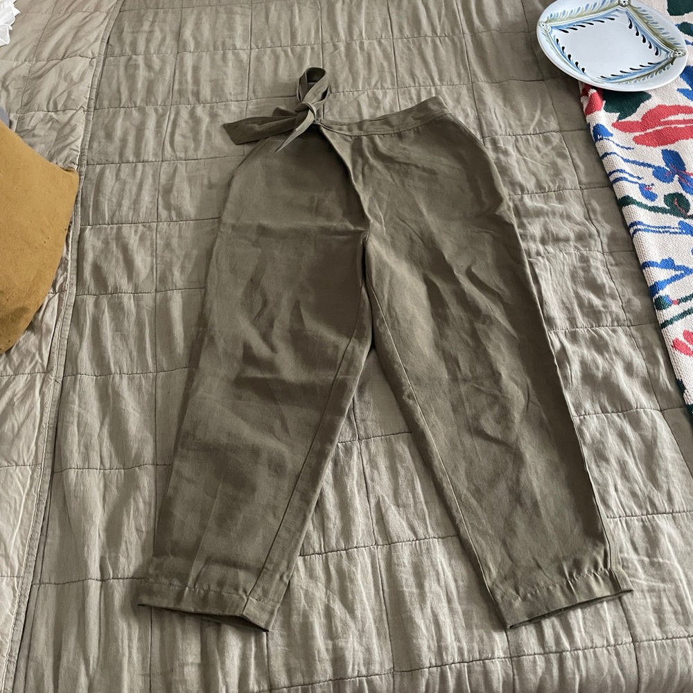 Ulla Johnson green cross front pants